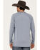 Image #4 - RANK 45® Men's Solid Performance Long Sleeve T-Shirt , Royal Blue, hi-res