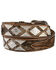 Nocona Men's Hair-On Hide & Diamond Concho Western Belt, Tan, hi-res