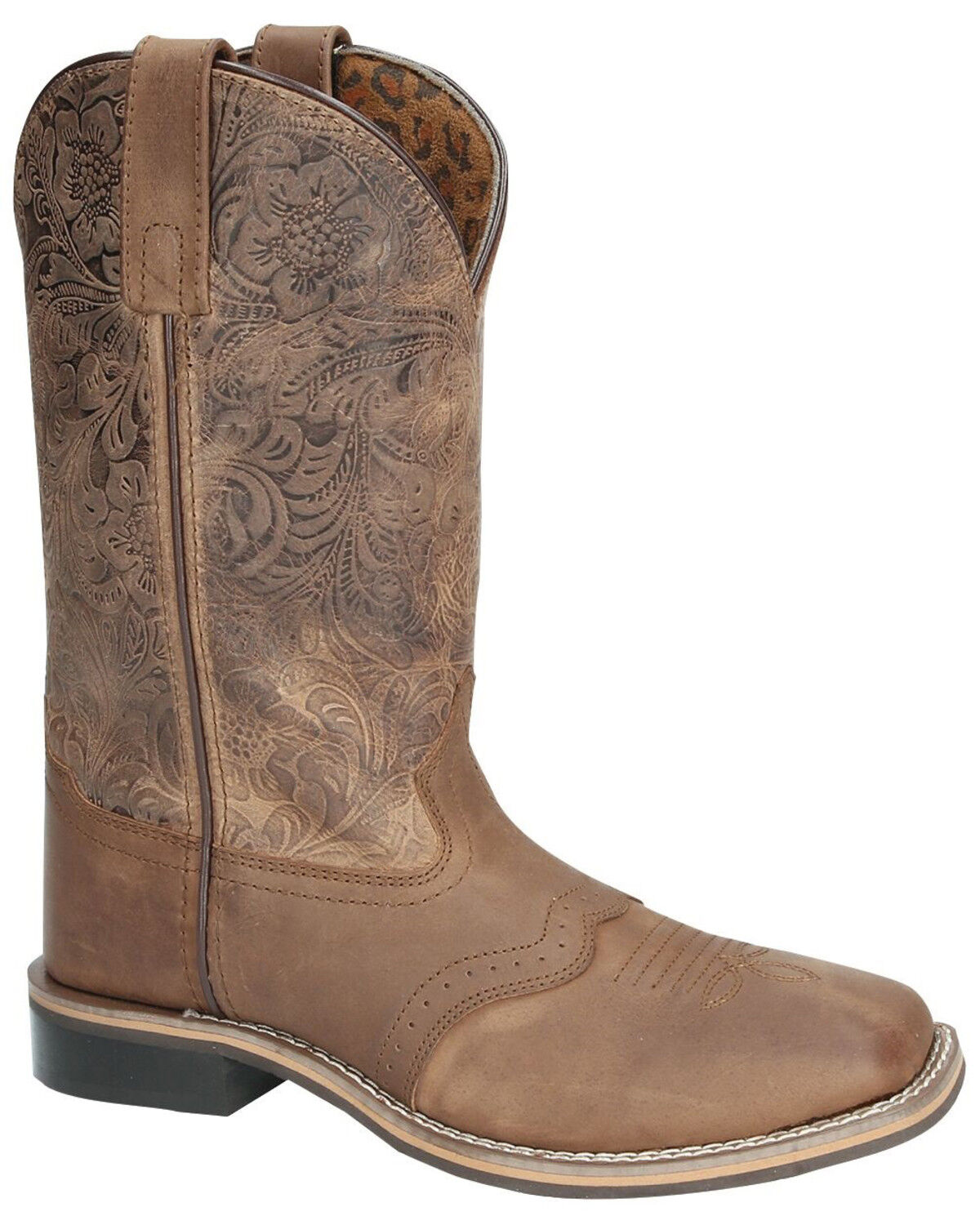 Image #1 - Smoky Mountain Women's Brandy Western Boots - Square Toe, Brown, hi-res