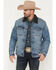 Image #1 - Cody James Men's Bandera Light Wash Sherpa Lined Denim Jacket, Light Wash, hi-res