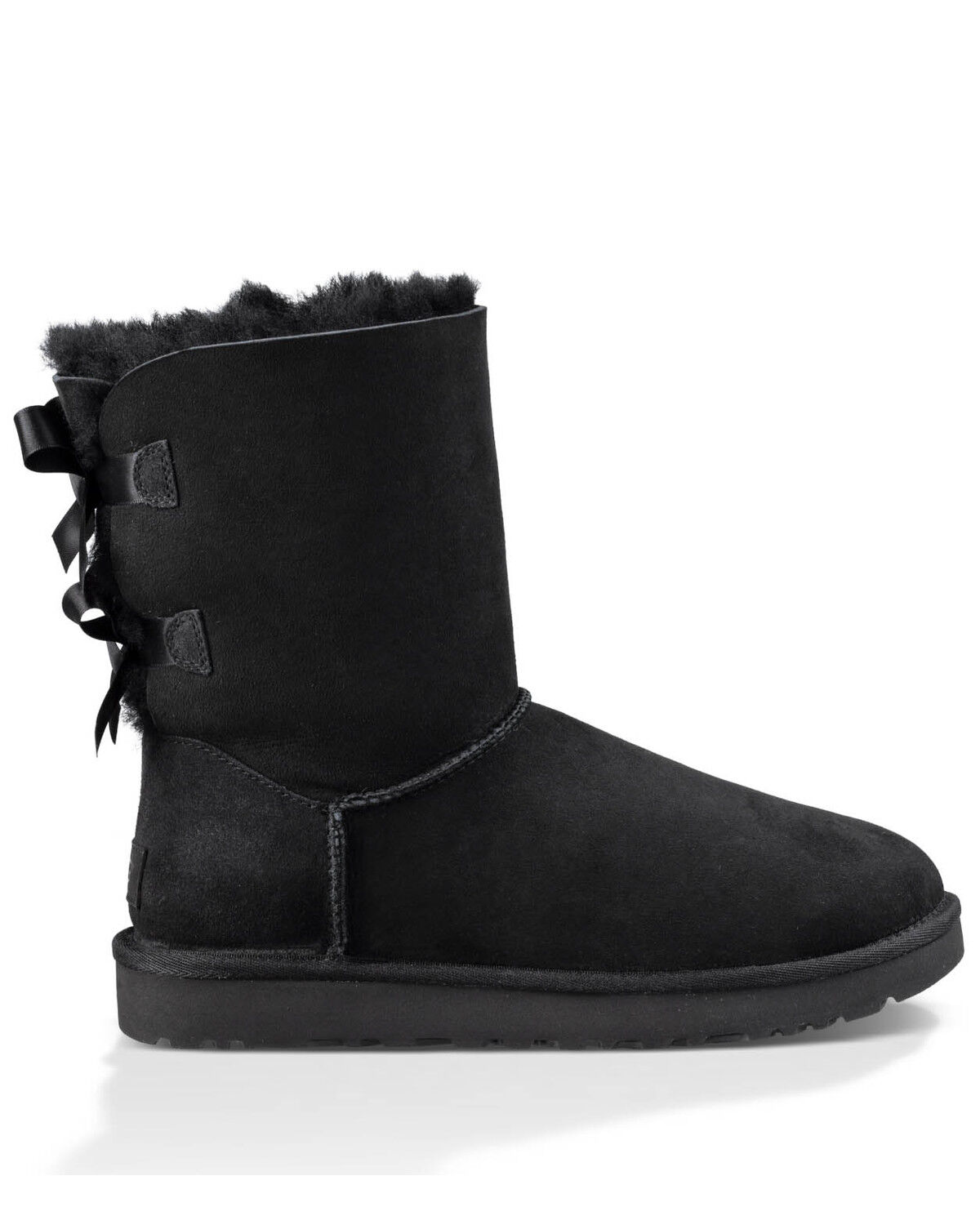 Image #2 - UGG Women's Bailey Bow II Boot, Black, hi-res