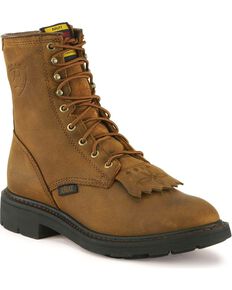 Ariat Cascade 8" Lace-Up Work Boots, Aged Bark, hi-res