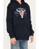 Image #3 - Cody James Boys' Bull Flag Hooded Sweatshirt, Navy, hi-res