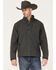 Image #1 - Ariat Men's Americana Logo 2.0 Zip-Front Softshell Jacket - Big , Charcoal, hi-res