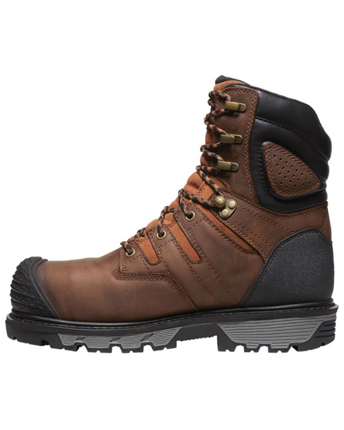 Image #3 - Keen Men's 8" Camden Insulated Waterproof Work Boots - Carbon Fiber Toe, Brown, hi-res