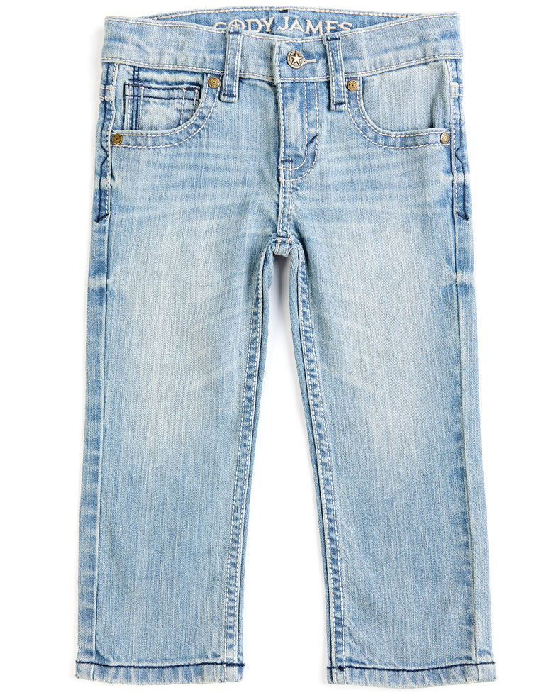 Cody James Toddler-Boys' Crupper Light Wash Mid-Rise Stretch Slim Straight Jeans, Blue, hi-res
