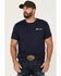 Image #2 - Buckwear Men's USA Velocity Short Sleeve Graphic T-Shirt, Navy, hi-res
