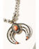 Image #2 - Shyanne Women's Silver Squash Blossom Coral Pendant Long Necklace, Cognac, hi-res