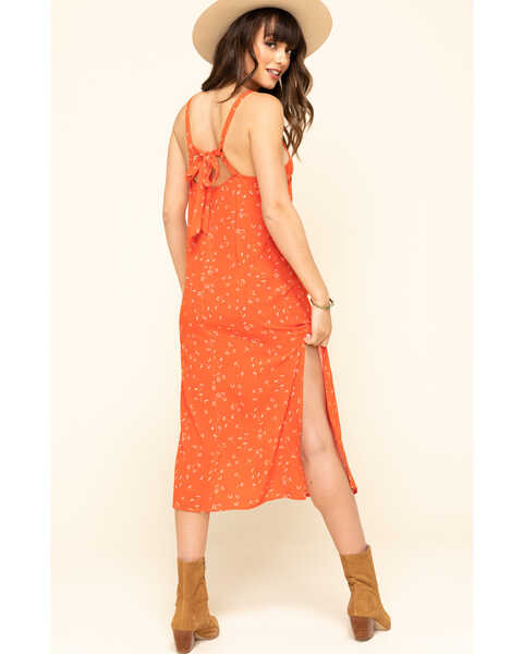 Image #2 - Others Follow Women's Floral Karla Midi Dress, Red, hi-res