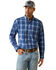Image #2 - Ariat Men's Pro Series Jaxton Plaid Print Classic Fit Long Sleeve Button-Down Western Shirt , Blue, hi-res