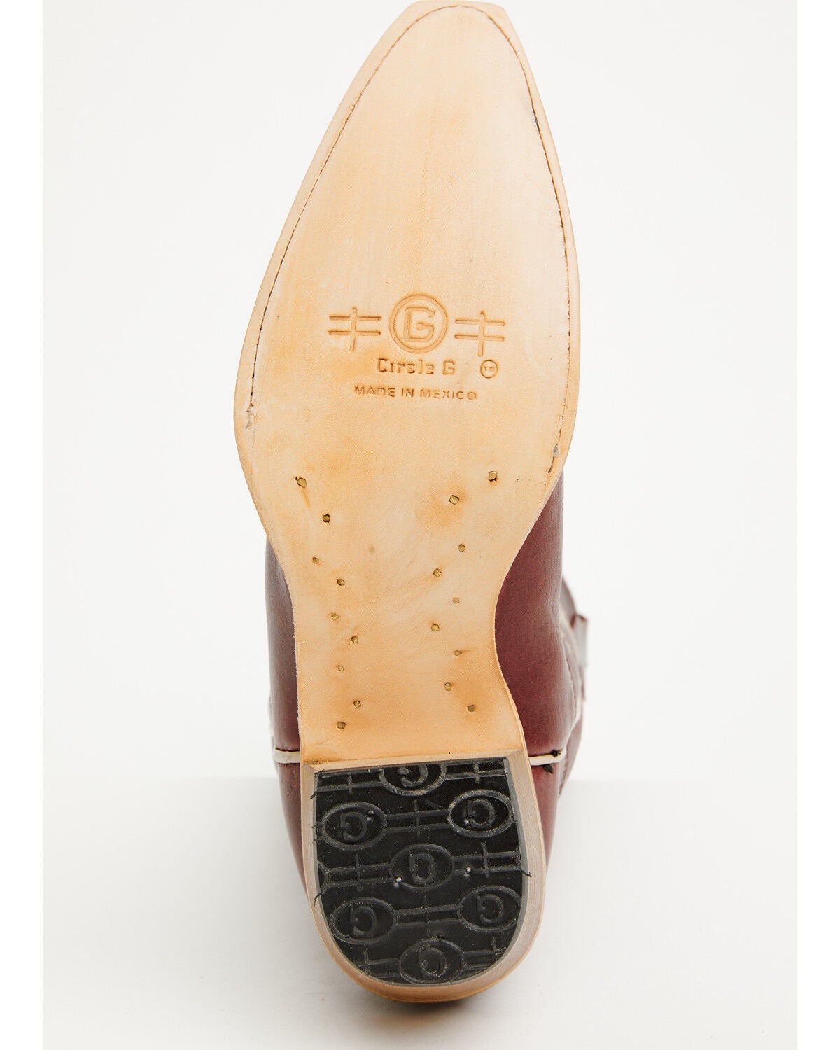 Image #7 - Circle G Women's Spiral Embroidered Tall Western Boots - Snip Toe, Wine, hi-res