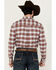 Image #4 - Cody James Men's Rush Plaid Print Long Sleeve Button-Down Stretch Western Shirt, Ivory, hi-res
