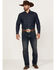 Image #3 - Hooey by Rock & Roll Denim Men's Dark Wash Double Barrel Reflex Stackable Bootcut Jeans, Dark Wash, hi-res