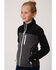 Image #1 - Roper Girls' Charcoal Softshell Jacket  , , hi-res