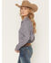 Image #2 - Cinch Women's Geo Print ArenaFlex Long Sleeve Button-Down Stretch Western Shirt, Purple, hi-res