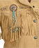 Image #6 - Scully Fringe & Beaded Boar Suede Leather Jacket, Chamois, hi-res