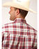 Amarillo Men's Vintage Red Plaid Short Sleeve Western Shirt , Red, hi-res