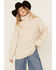 Image #2 - Cleo + Wolf Women's Oversized Turtleneck Sweater, Oatmeal, hi-res