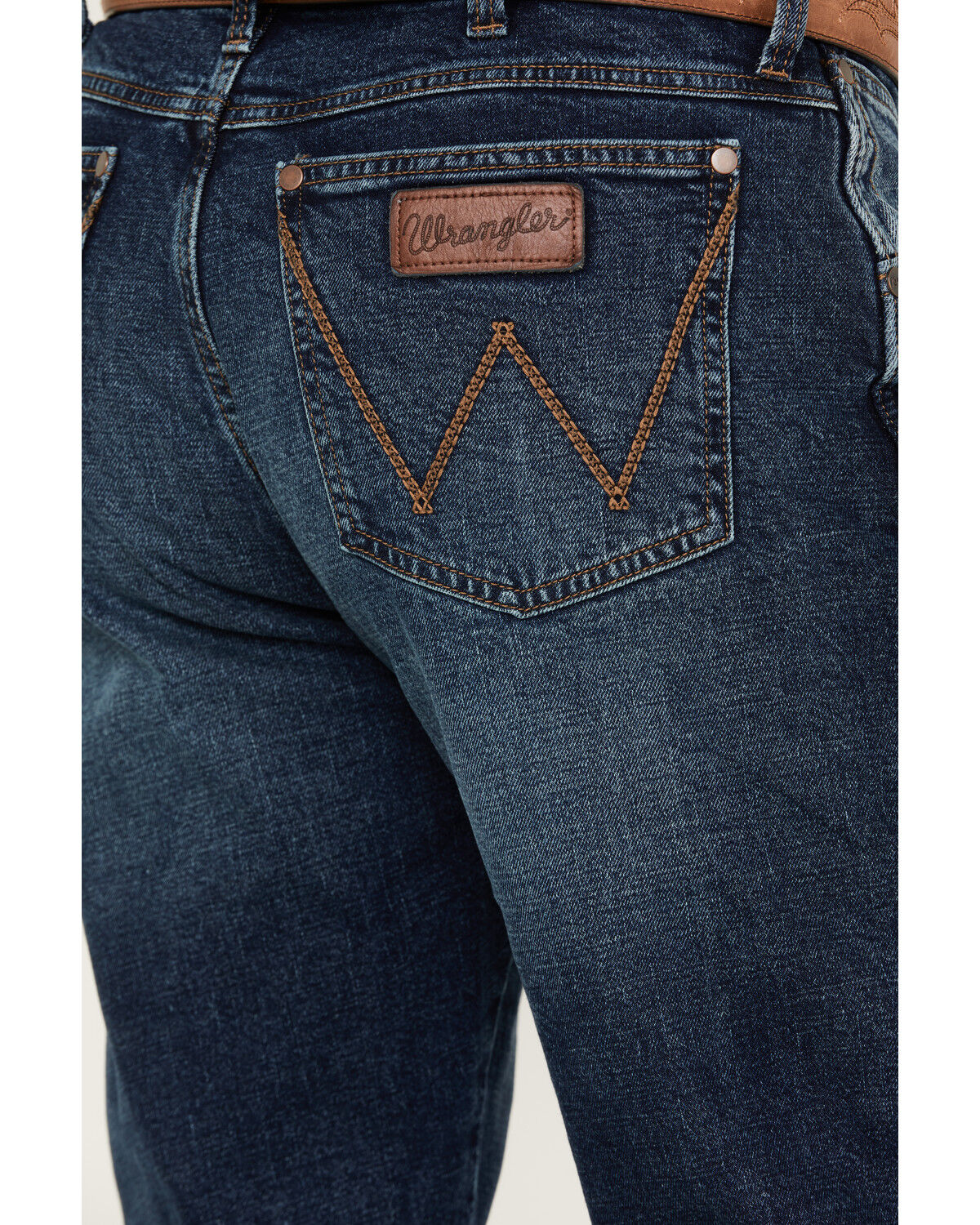 Image #4 - Wrangler Retro Men's Medium Wash Slim Straight Stretch Jeans, , hi-res