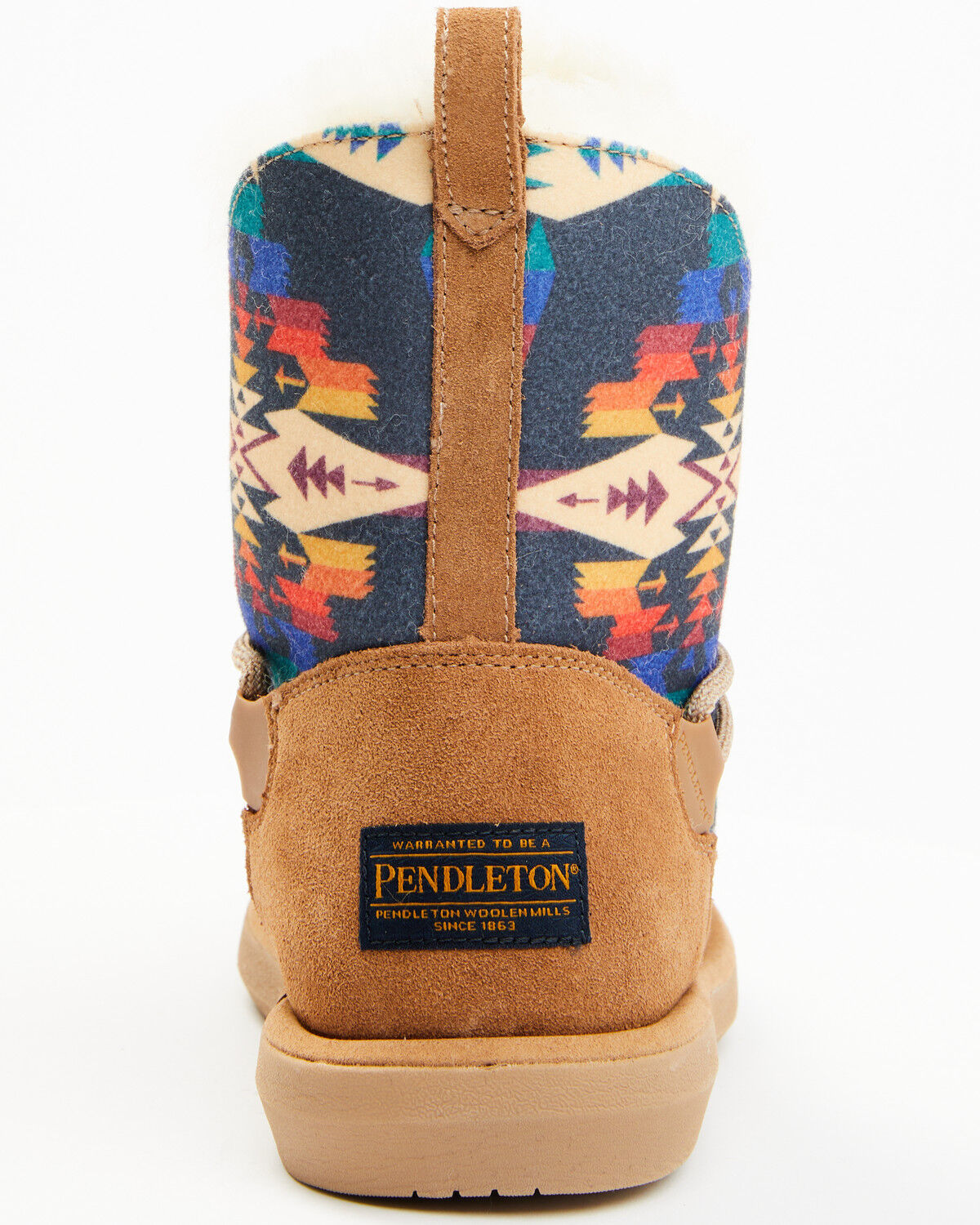 Image #5 - Pendleton Women's Tie-Back Casual Western Boots - Round Toe, Chestnut, hi-res