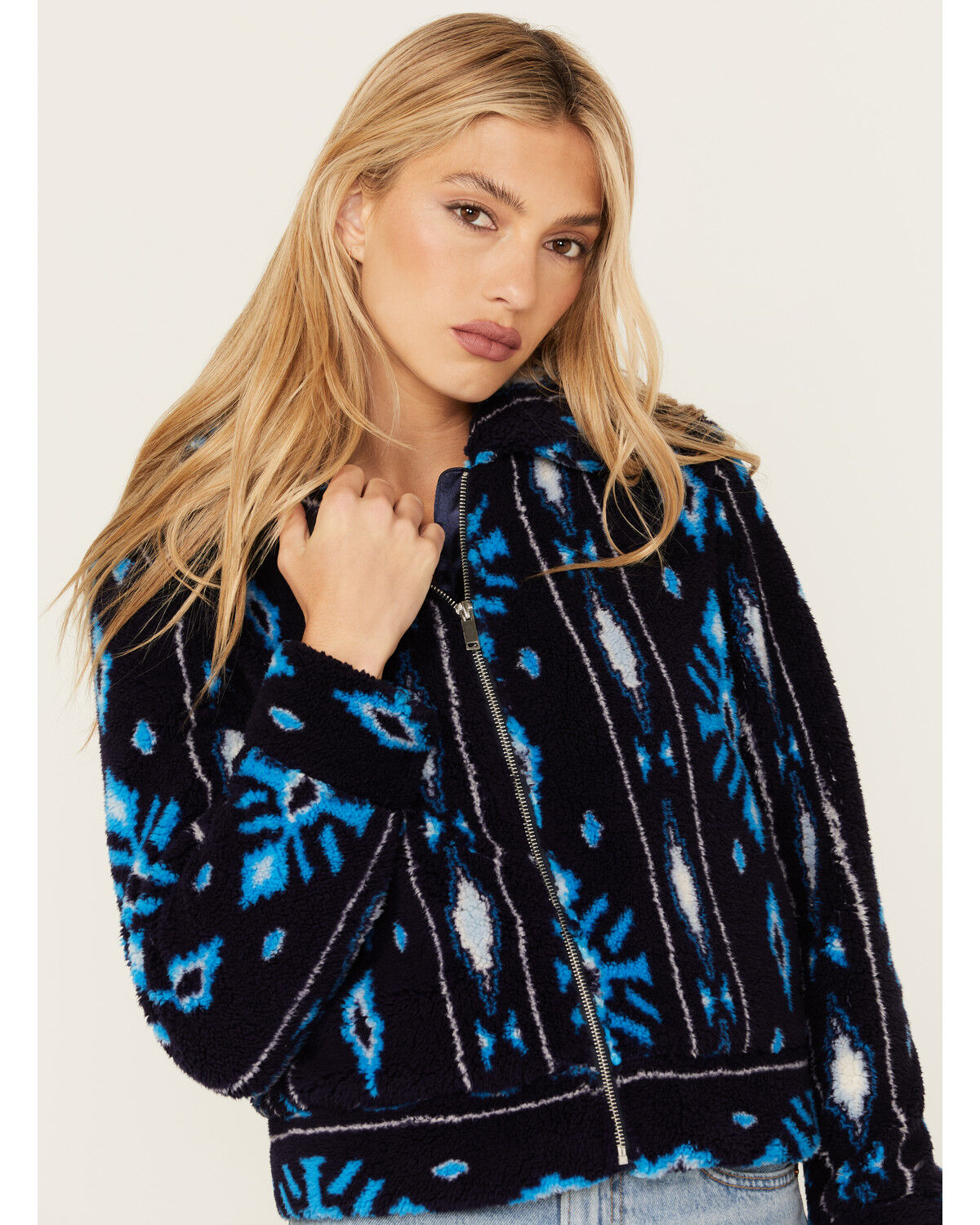 Image #1 - Band of the Free Women's Melrose Jacket, Blue, hi-res