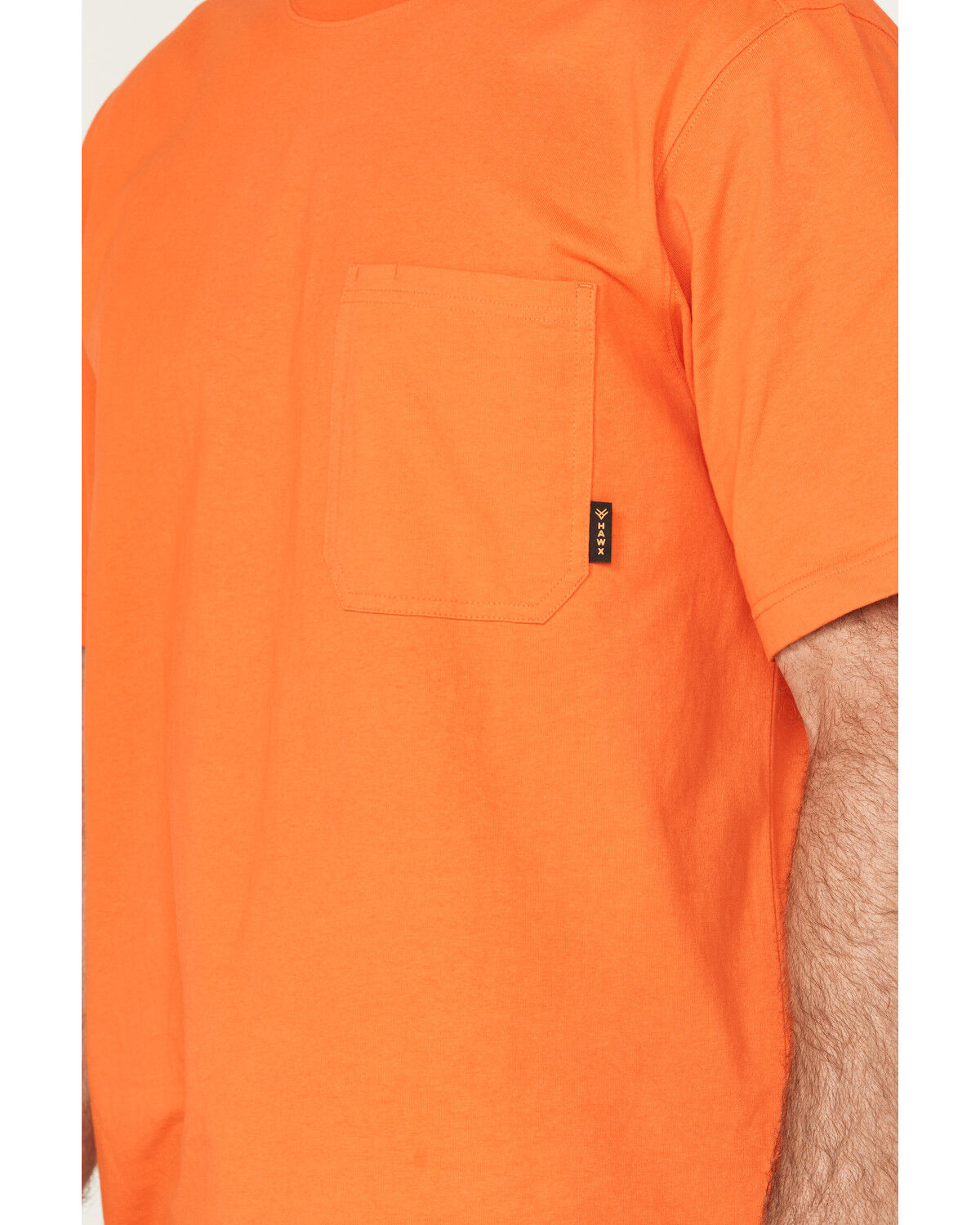 Image #3 - Hawx Men's Forge Work Pocket T-Shirt, Orange, hi-res
