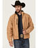 Image #1 - Cowboy Hardware Men's Buckskin Triple Barb Logo Softshell Jacket, , hi-res