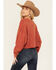 Image #4 - Rock & Roll Denim Women's Cowboys and Whiskey Pullover Sweatshirt , Red, hi-res