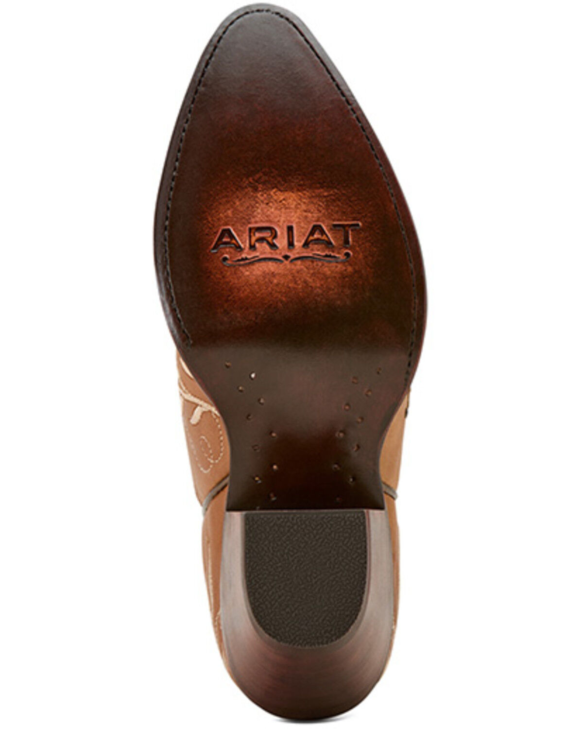 Image #5 - Ariat Women's Romance Tall Western Boots - Round Toe, Tan, hi-res