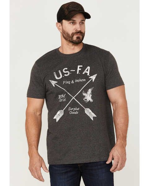Flag & Anthem Men's Surplus Goods Graphic T-Shirt , Charcoal, hi-res