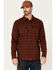 Image #1 - Cody James Men's FR Southwestern Plaid Print Long Sleeve Snap Work Shirt , Wine, hi-res