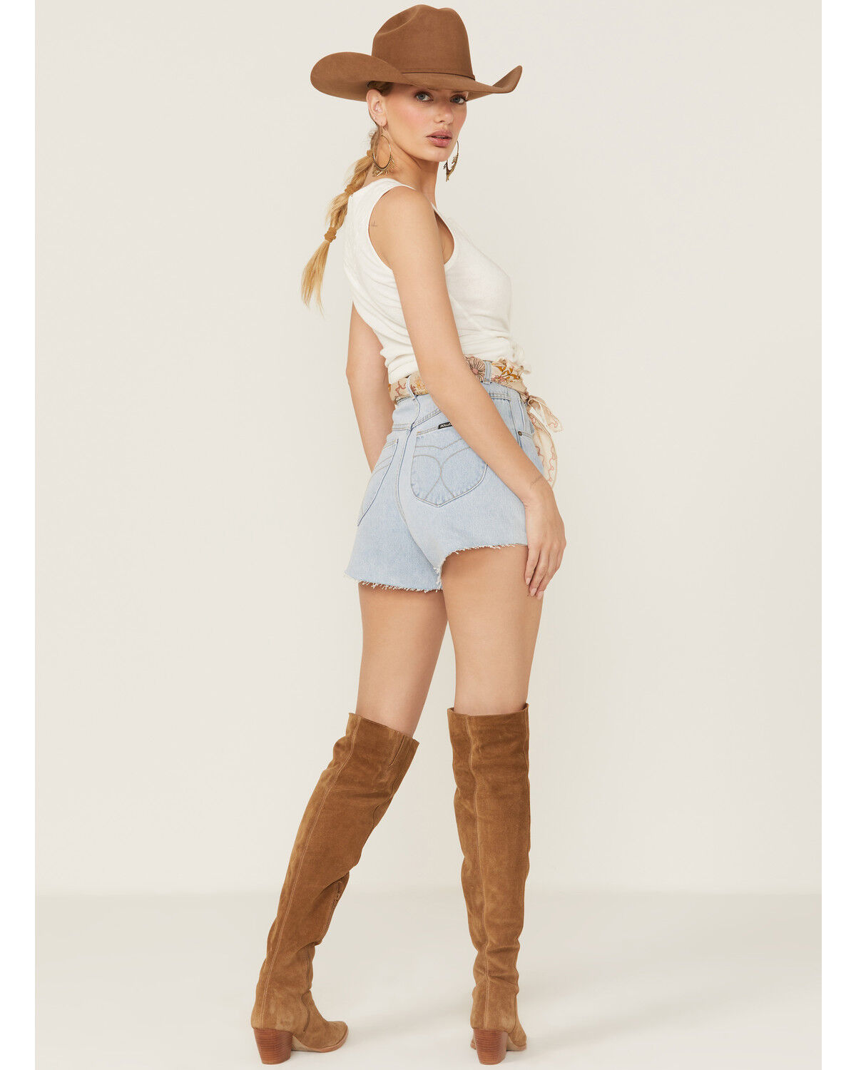Image #3 - Rolla's Women's Mirage Nina Light Wash High Rise Relaxed Shorts, , hi-res