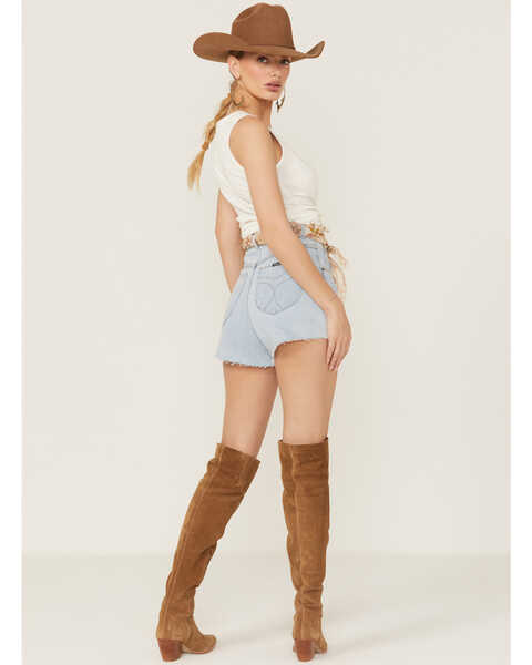 Image #3 - Rolla's Women's Mirage Nina Light Wash High Rise Relaxed Shorts, Light Blue, hi-res