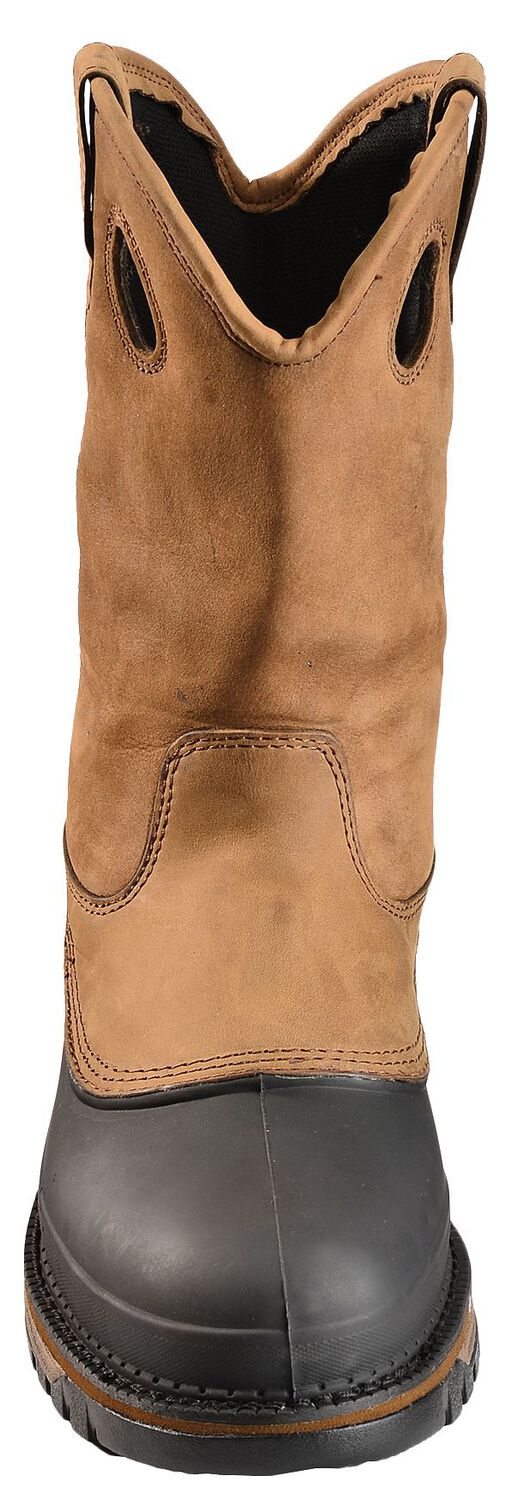 Image #4 - Georgia Boot Men's Mud Dog Waterproof Pull On Work Boots - Steel Toe, , hi-res