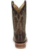 Image #5 - Justin Men's Lyle Umber Western Boots - Broad Square Toe, Dark Brown, hi-res
