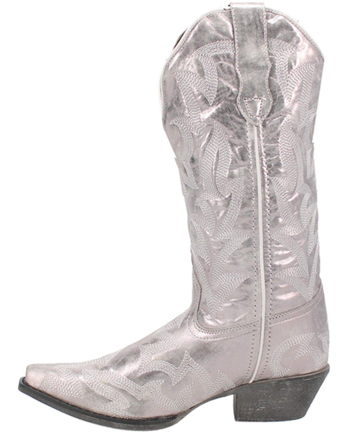 Image #3 - Laredo Women's Dream Girl Western Boots - Snip Toe, Silver, hi-res