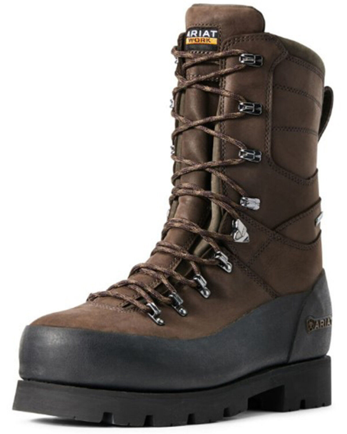 Image #1 - Ariat Men's Linesman Ridge 10" Gore-TEX Lace-Up Work Boots - Composite Toe, Brown, hi-res