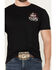 Image #3 - Cowboy Hardware Men's God And Country Short Sleeve Graphic T-Shirt, Black, hi-res
