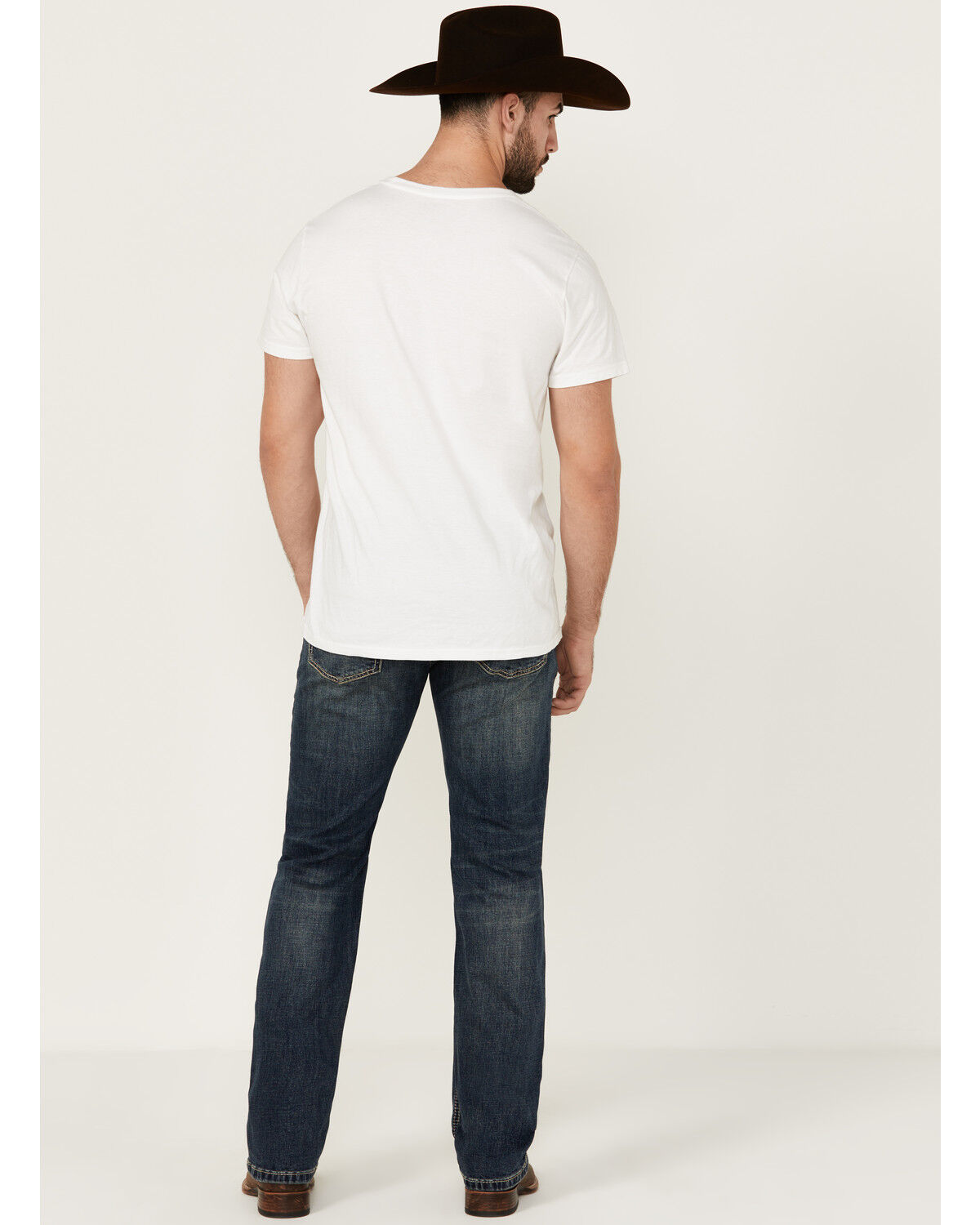 Image #3 - Hooey by Rock & Roll Denim Men's Revolver Medium Wash Slim Straight Reflex Stretch Denim Jeans, Medium Wash, hi-res
