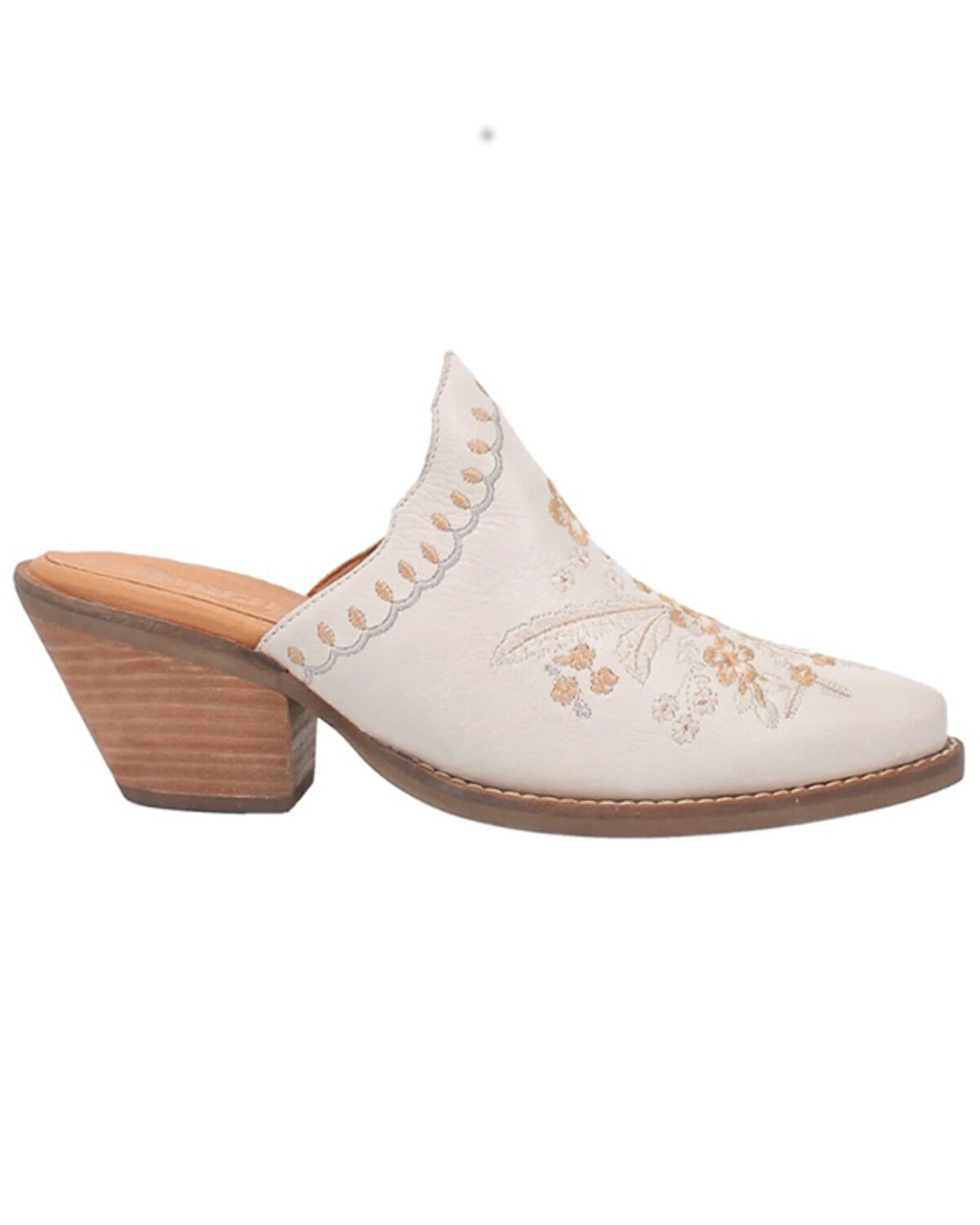 Image #2 - Laredo Women's Wildflower Mules - Snip Toe, White, hi-res
