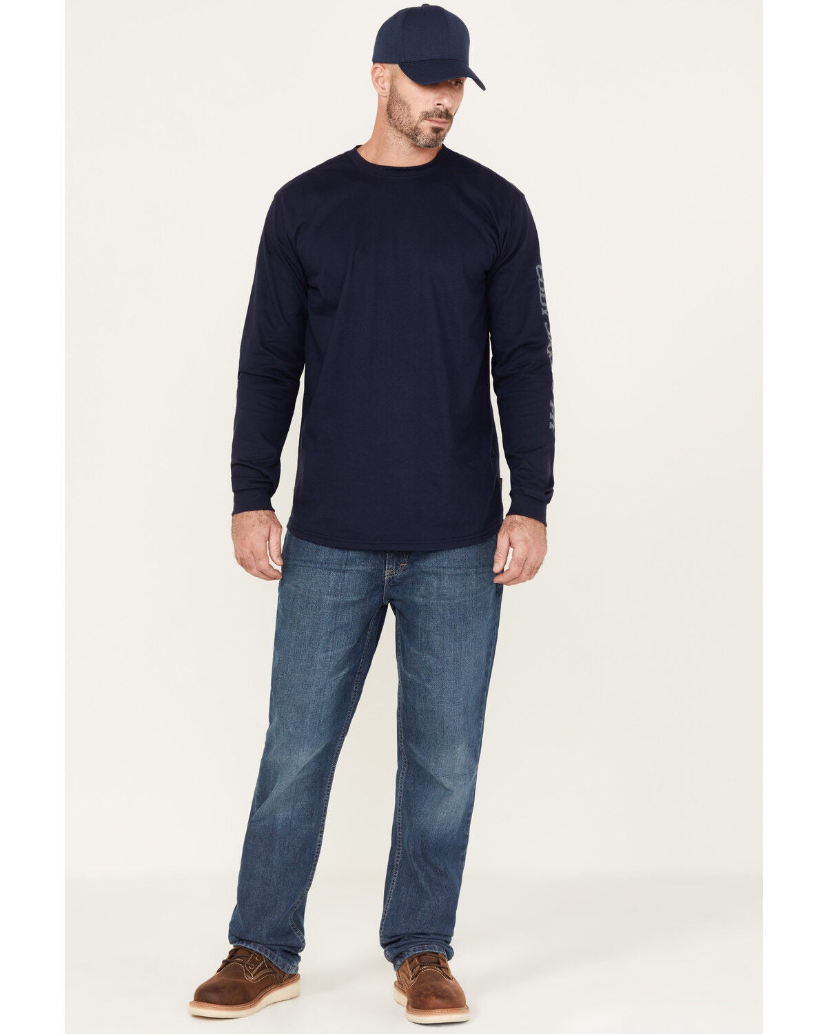 Cody James Men's FR Medium Wash Slim Straight Jeans, Blue, hi-res