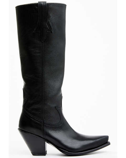 Image #2 - Sendra Women's Diana Slouch 15" Pull On Western Boots - Snip Toe , Black, hi-res