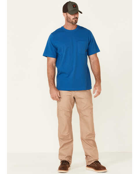 Image #2 - Hawx Men's Forge Short Sleeve Work Pocket T-Shirt - Big & Tall, Blue, hi-res