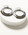 Image #1 - Shyanne Women's Pewter Enchanted Forest Double Circle Earrings, Pewter, hi-res