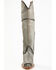 Dan Post Women's Corsette Over The Knee Fashion Western Boots - Snip Toe, Light Grey, hi-res