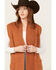 Image #2 - Shyanne Women's Long Sweater Vest , Caramel, hi-res