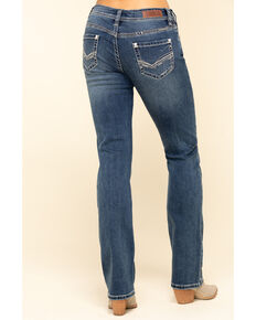 Rock & Roll Denim Women's Medium Boyfriend Straight Jeans, Blue, hi-res