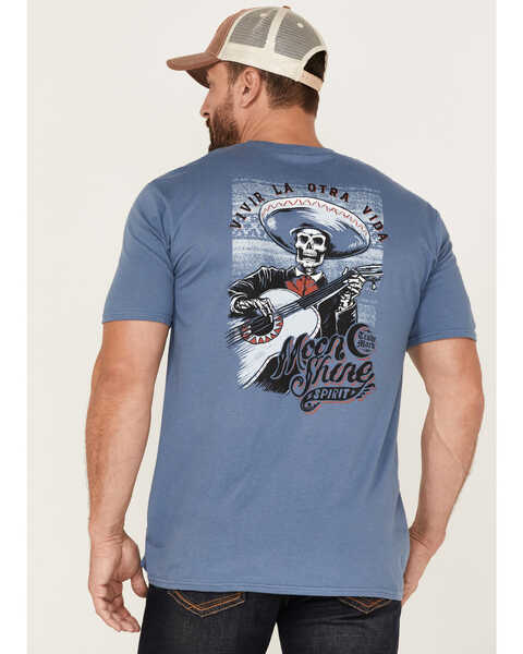 Image #4 - Moonshine Spirit Men's Skull Strummer Skull Graphic Short Sleeve T-Shirt , , hi-res