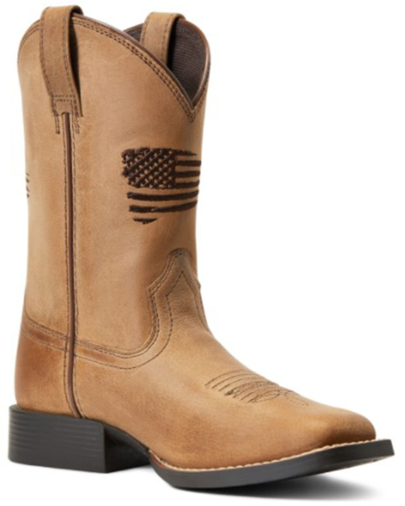 Ariat Youth Patriot II Western Boots Homestead Brown