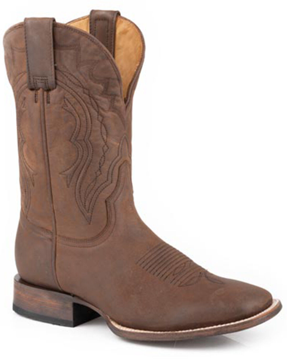 Image #1 - Stetson Men's Cassidy Western Boots - Broad Square Toe, Brown, hi-res